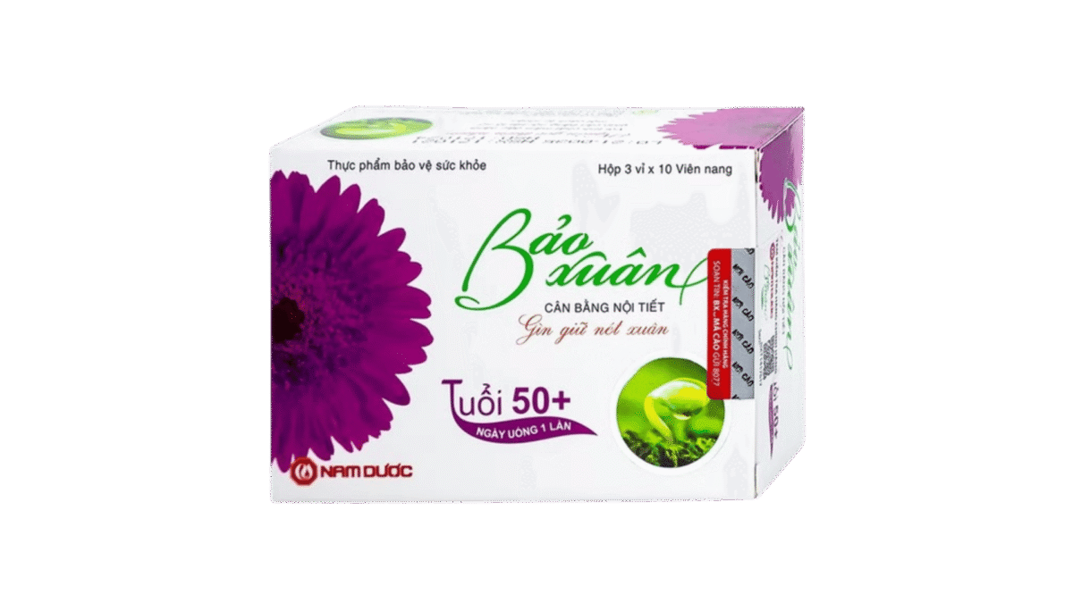 Viên uống Bảo Xuân 50+ hỗ trợ cân bằng nội tiết tố cho nữ (3 vỉ x 10 viên/hộp) - Ảnh 1