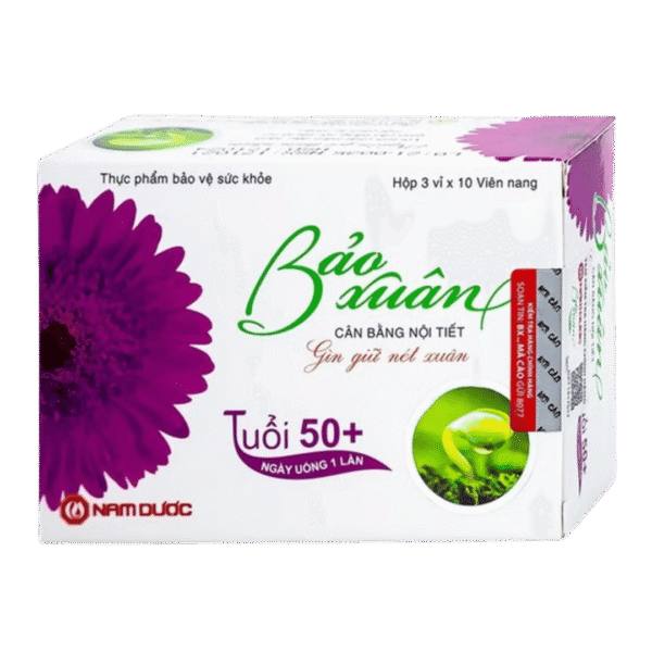 Viên uống Bảo Xuân 50+ hỗ trợ cân bằng nội tiết tố cho nữ (3 vỉ x 10 viên/hộp)