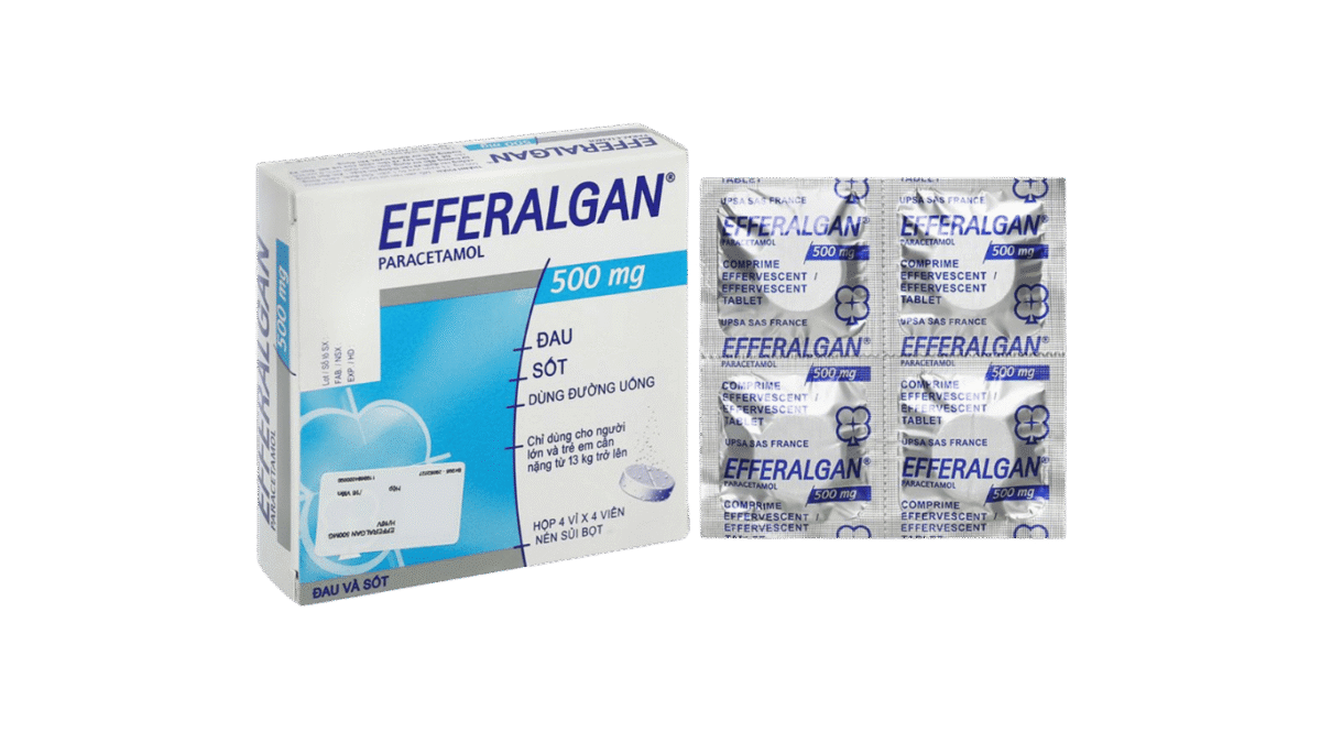 Viên sủi giảm đau, hạ sốt Efferalgan 500mg hộp 4 vỉ x 4 viên - Ảnh 1