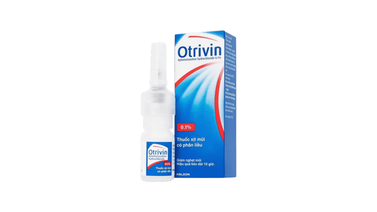 Otrivin 0.1% Nasal Spray 10ml – Xịt mũi giảm nghẹt, thông thoáng - Ảnh 1