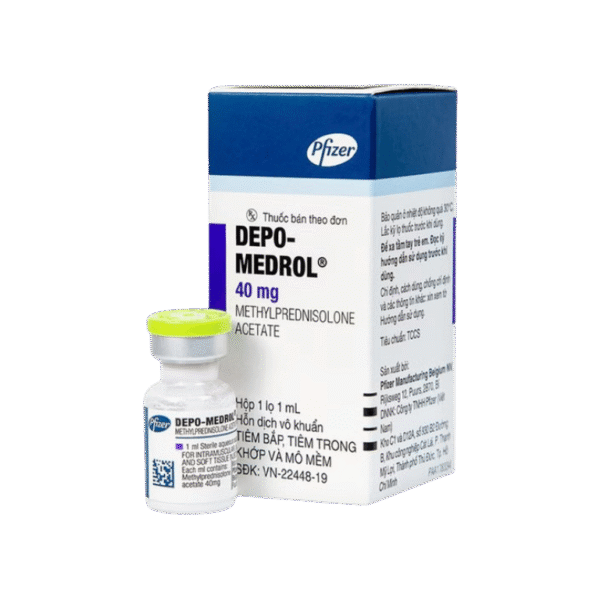 Hỗn dịch pha tiêm Depo Medrol 40mg Pfizer chống viêm và điều trị rối loạn về máu, ung thư (chai 1ml)