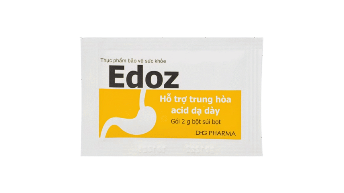 Thực phẩm bảo vệ sức khỏe DHG Pharma Edoz Hỗ trợ trung hòa Acid dạ dày (Hộp 24 gói) - Ảnh 3