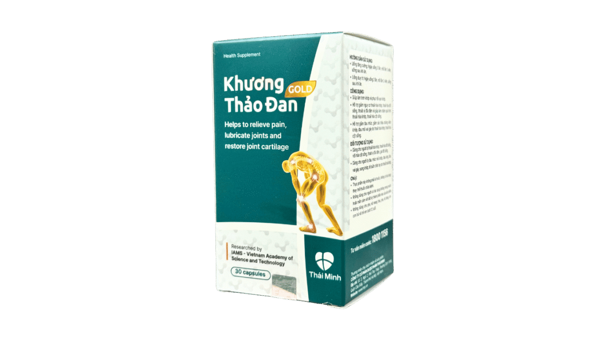 Khương Thảo Đan Gold - Hồ trợ giảm nguy cơ thoái hóa khớp, thoái hóa đốt sống, thoát vị đĩa đệm và giúp làm chậm quá trình thoái hóa khớp, thoái hóa cột sống (Lọ 30viên) - Ảnh 1
