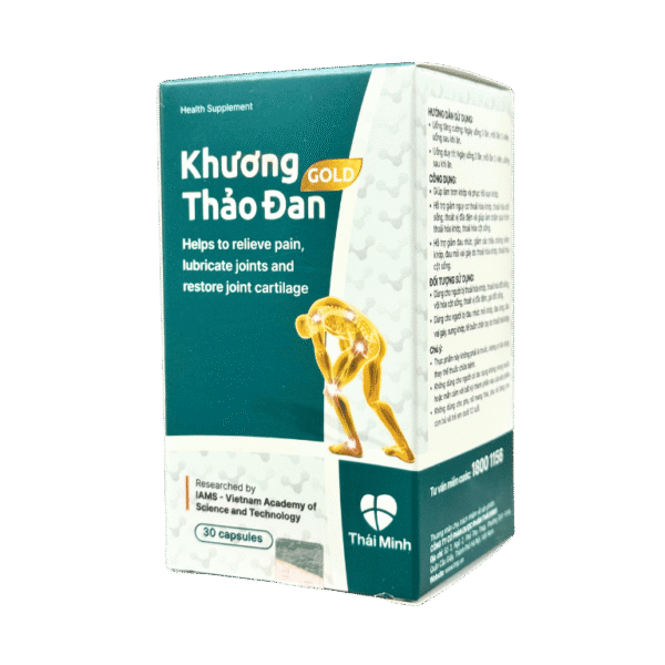 Khương Thảo Đan Gold - Hồ trợ giảm nguy cơ thoái hóa khớp, thoái hóa đốt sống, thoát vị đĩa đệm và giúp làm chậm quá trình thoái hóa khớp, thoái hóa cột sống (Lọ 30viên)