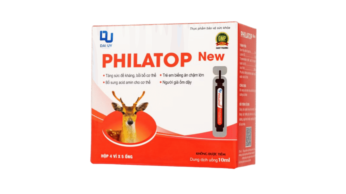 Thực phẩm bảo vệ sức khỏe Đại Uy Philatop hỗ trợ tăng cường sức khỏe (Hộp 20 ống x 10ml) - Ảnh 1