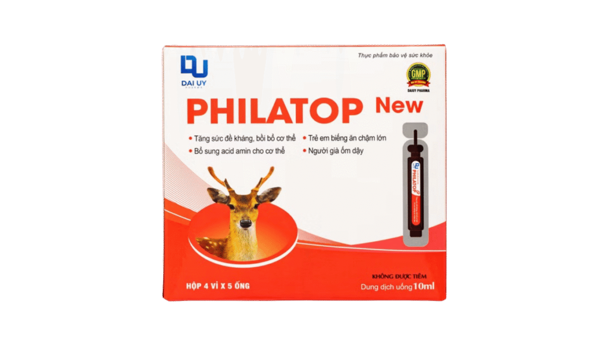 Thực phẩm bảo vệ sức khỏe Đại Uy Philatop hỗ trợ tăng cường sức khỏe (Hộp 20 ống x 10ml) - Ảnh 2