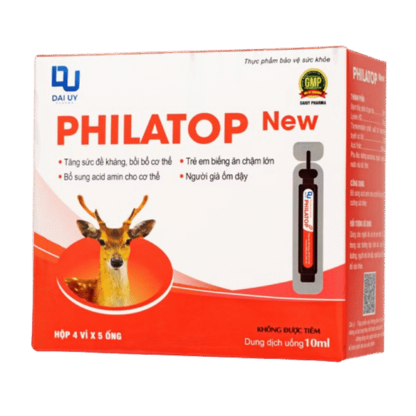 Thực phẩm bảo vệ sức khỏe Đại Uy Philatop hỗ trợ tăng cường sức khỏe (Hộp 20 ống x 10ml)
