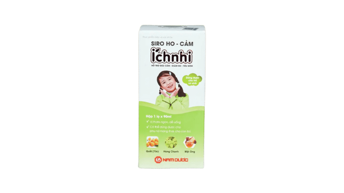 Thực phẩm bảo vệ sức khỏe Siro ho - cảm Ích Nhi hỗ trợ giải cảm, giảm ho, giảm nghẹt mũi, sổ mũi (Chai 90ml) - Ảnh 2