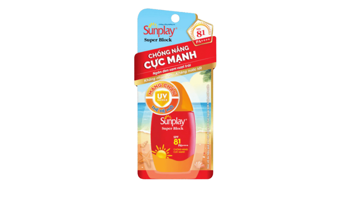 Sữa Chống Nắng SUNPLAY Super Block Ngừa Đen Sạm SPF81 PA++++ ( Tuýp 30g) - Ảnh 3