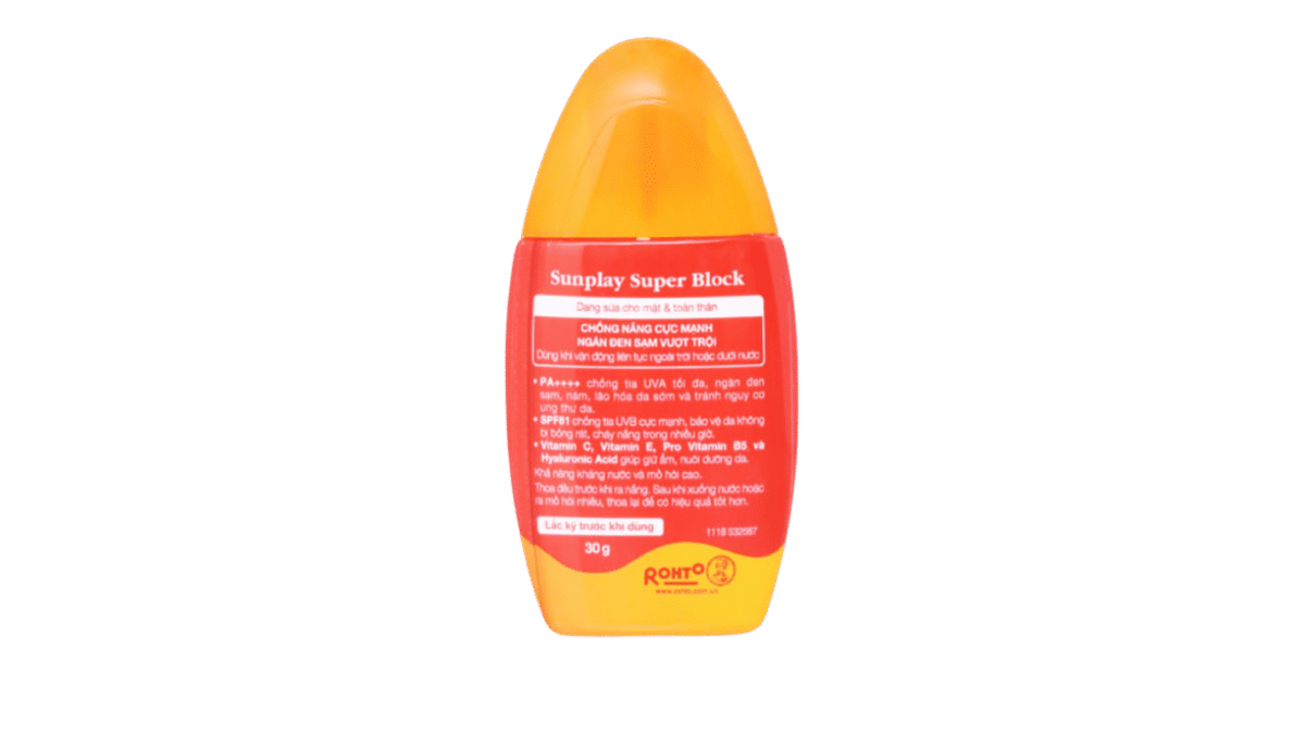 Sữa Chống Nắng SUNPLAY Super Block Ngừa Đen Sạm SPF81 PA++++ ( Tuýp 30g) - Ảnh 2