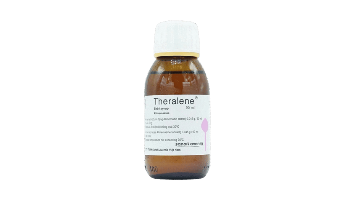 Siro Theralene syrup 90ml trị ho khan, ho do kích ứng, chống dị ứng,… (chai 90ml) - Ảnh 2